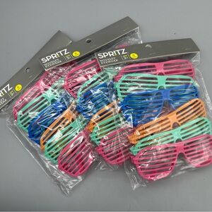 Spritz Eye Wear Party Supplies Novelty Eyewear Shutter Shades 3 packs = 18 pairs